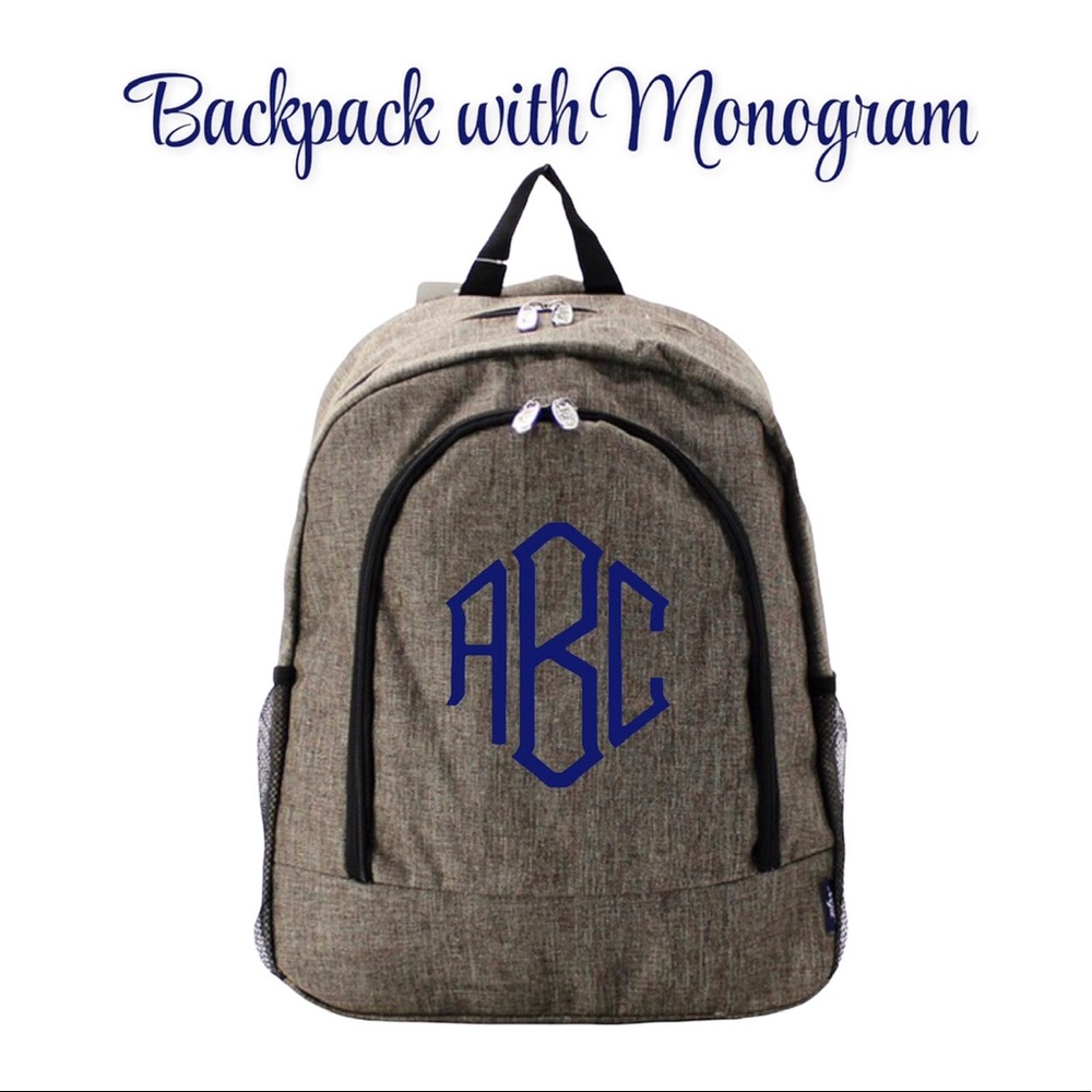 Backpack with Monogram